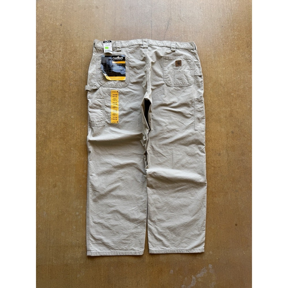 VTG 2009 Carhartt B151 Tan Dungaree Fit Carpenter Work Pants Y2K 44x30 (NEW)